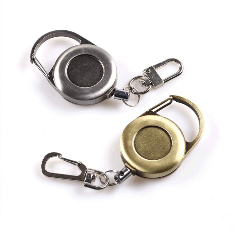 Vintage Design Badge Reel with Key Chain 2