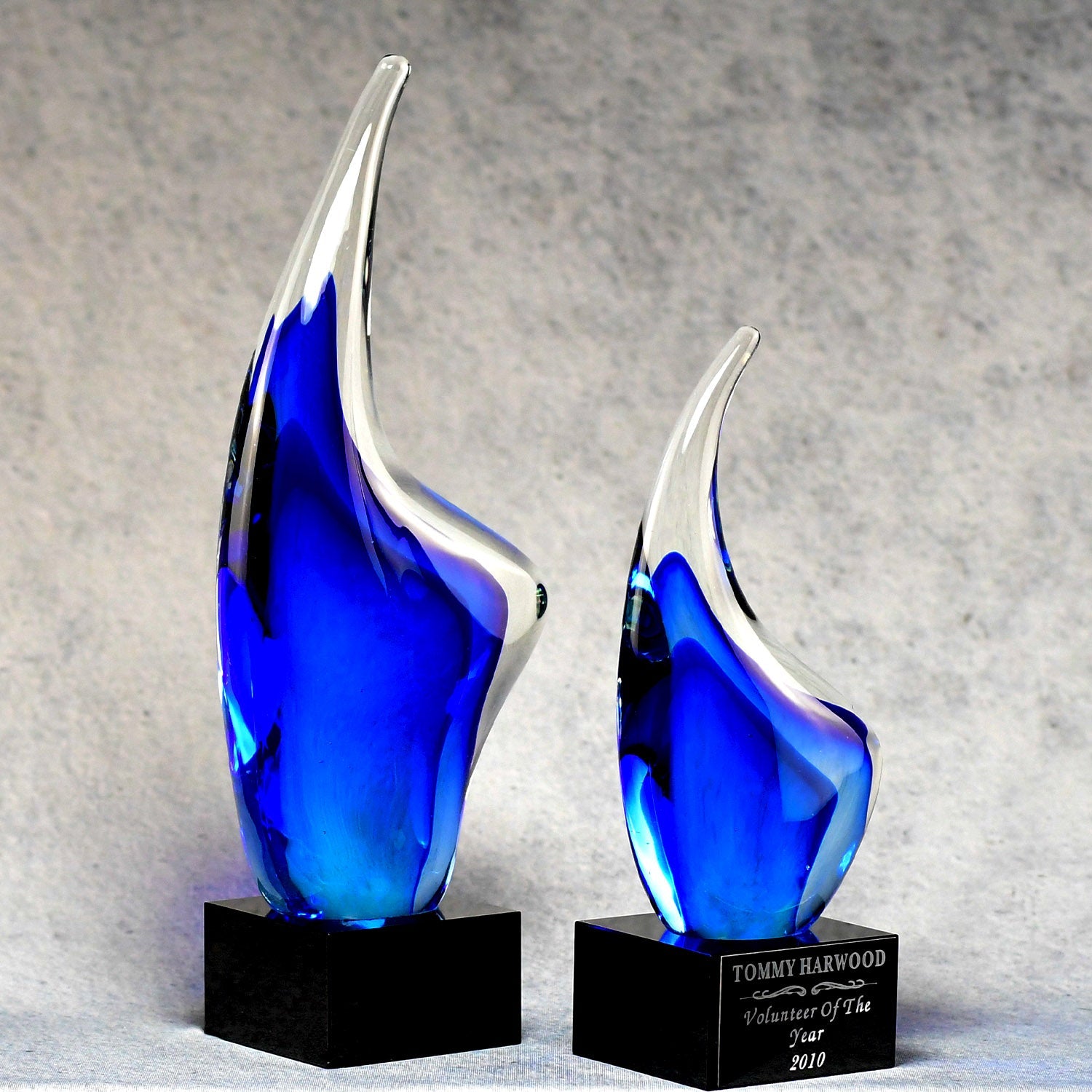 Blue Crystal Teardrop 3