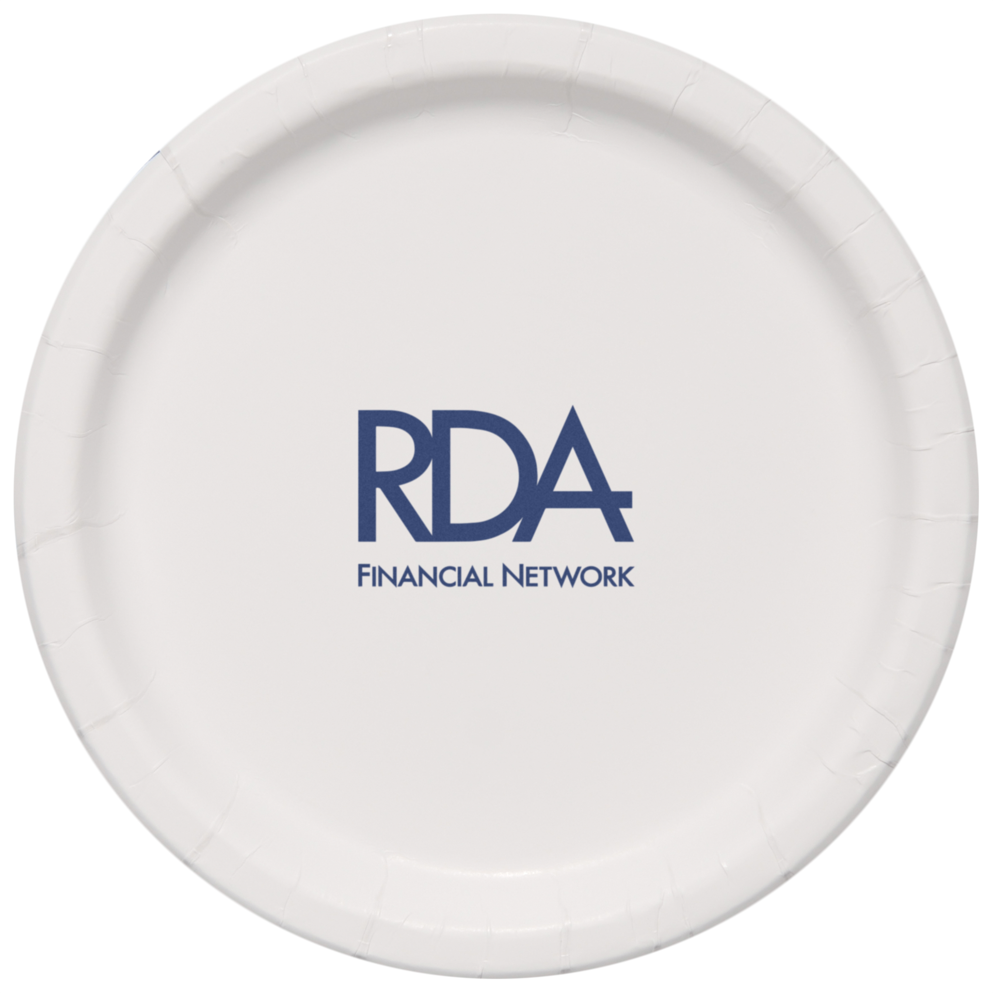 9.000" Plain Medium Weight Coated Paper Plate Round White Tradition Print 10