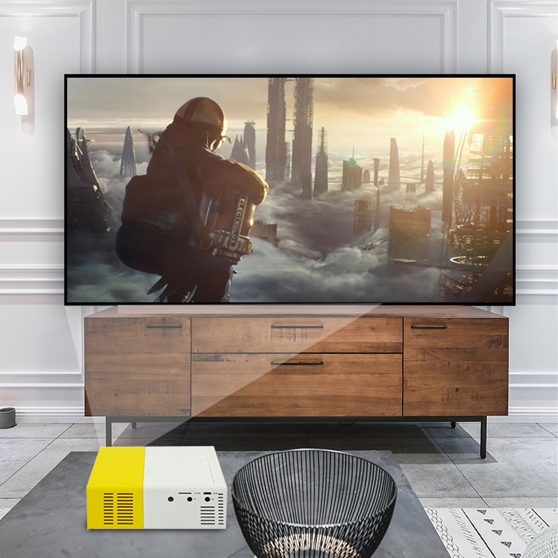 Mini Projector Portable 1080P LED Projector 2