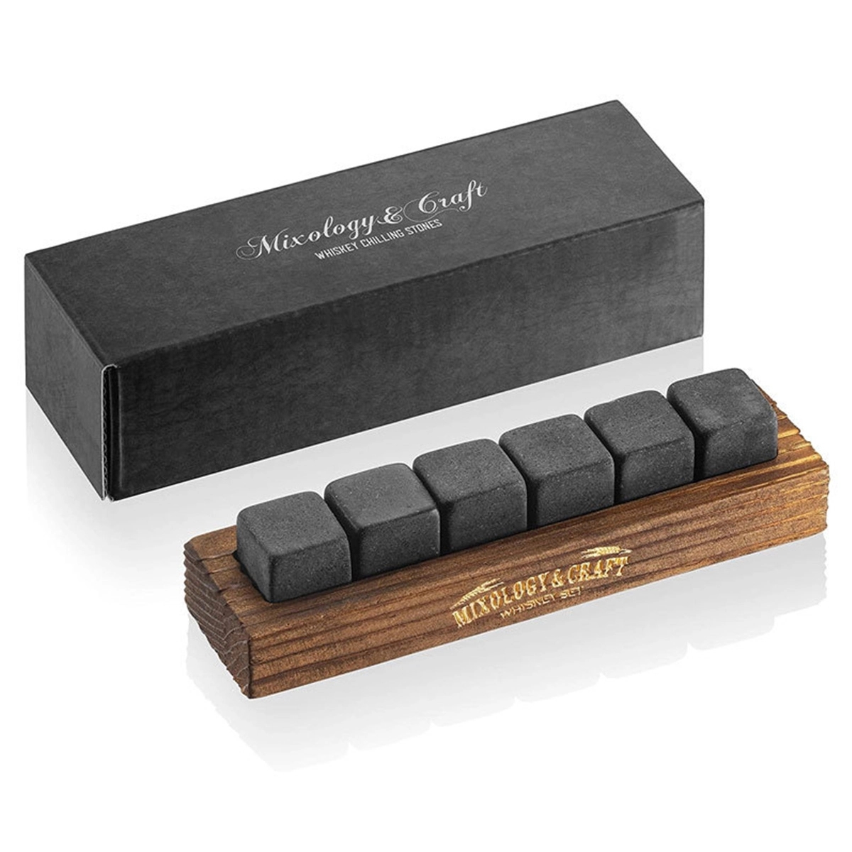 Custom Wooden Box Granite Ice Cubes Stones 3
