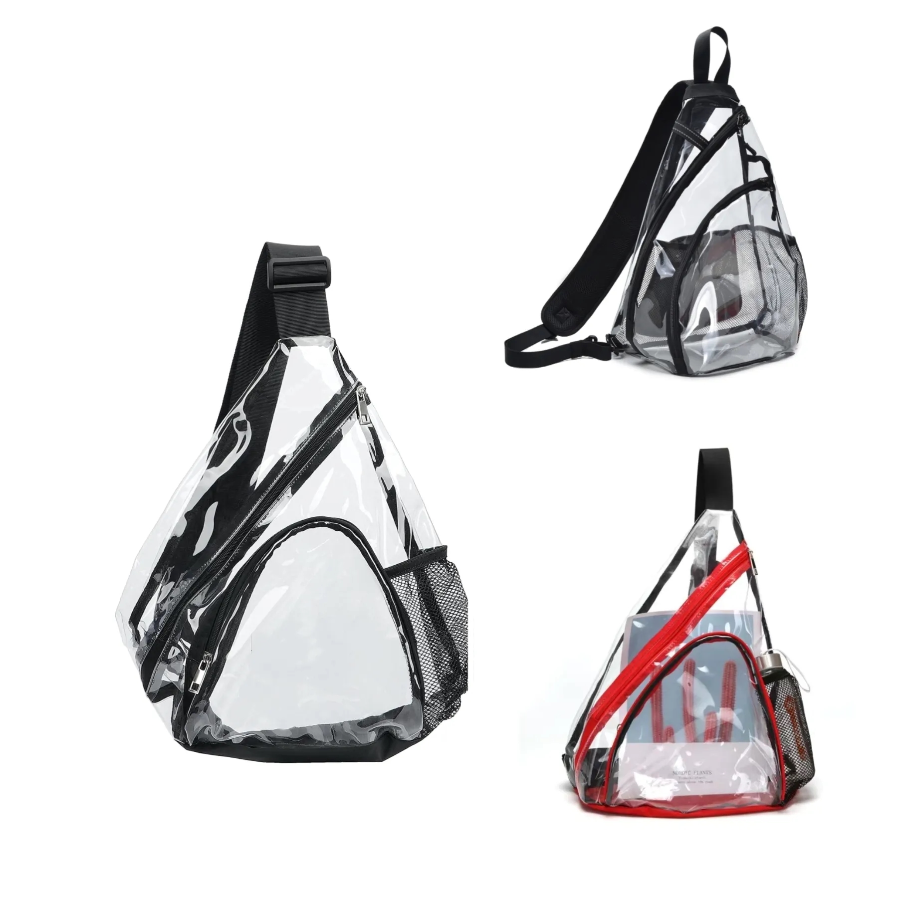 Clear Triangle Crossbody Shoulder Bag 5