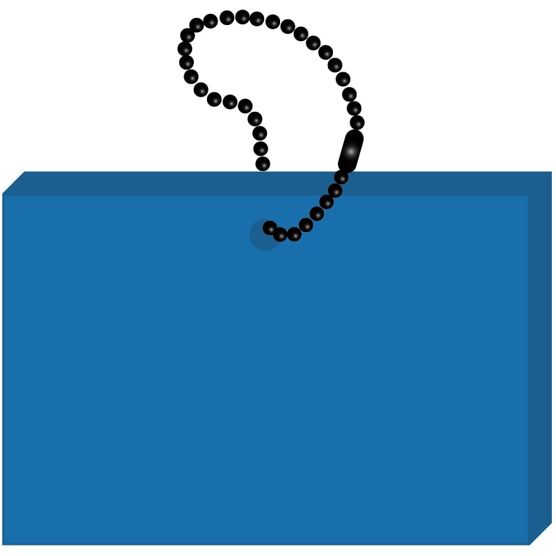 Rectangle Key Tag 14