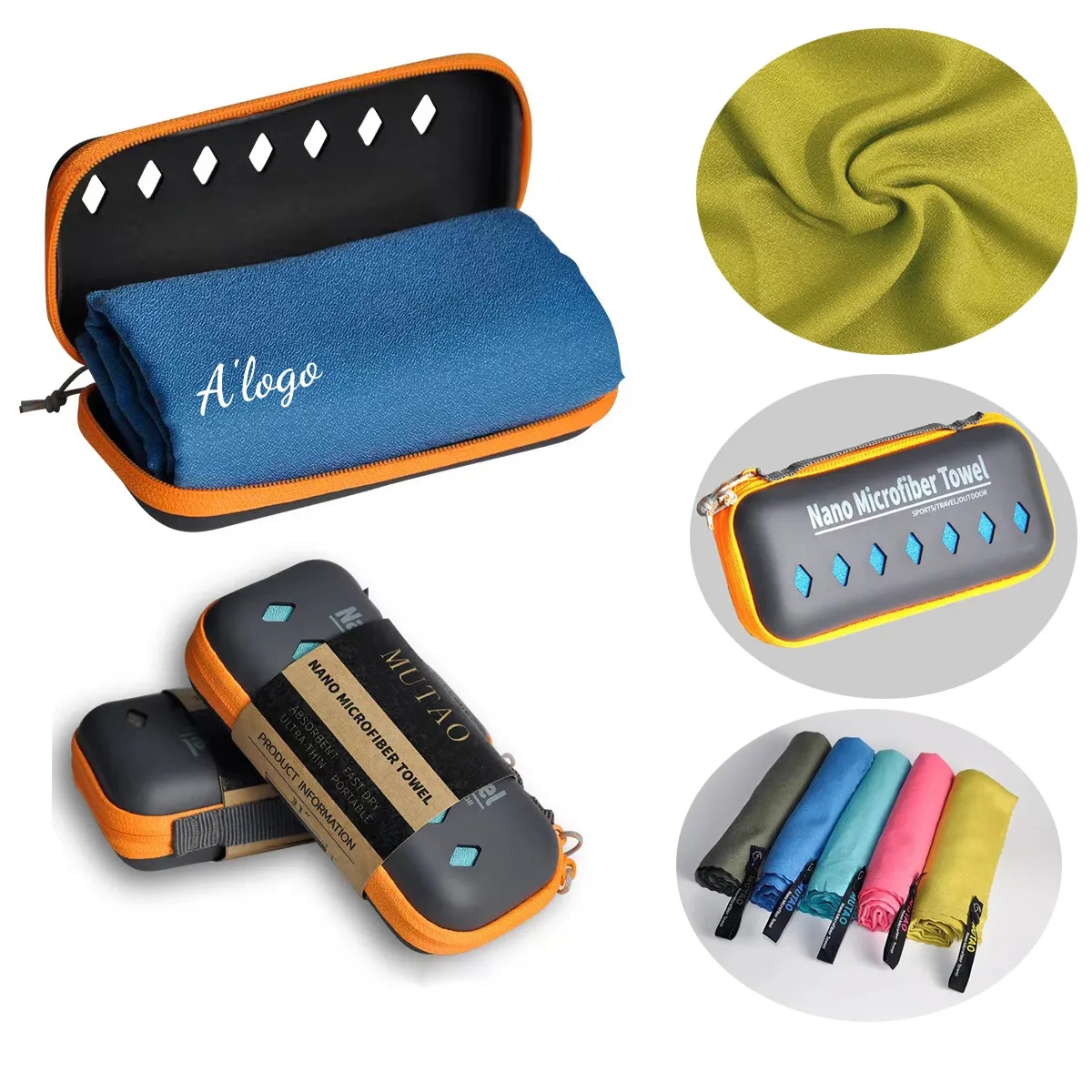 Microfiber Beach Towels with Carry Bag 2