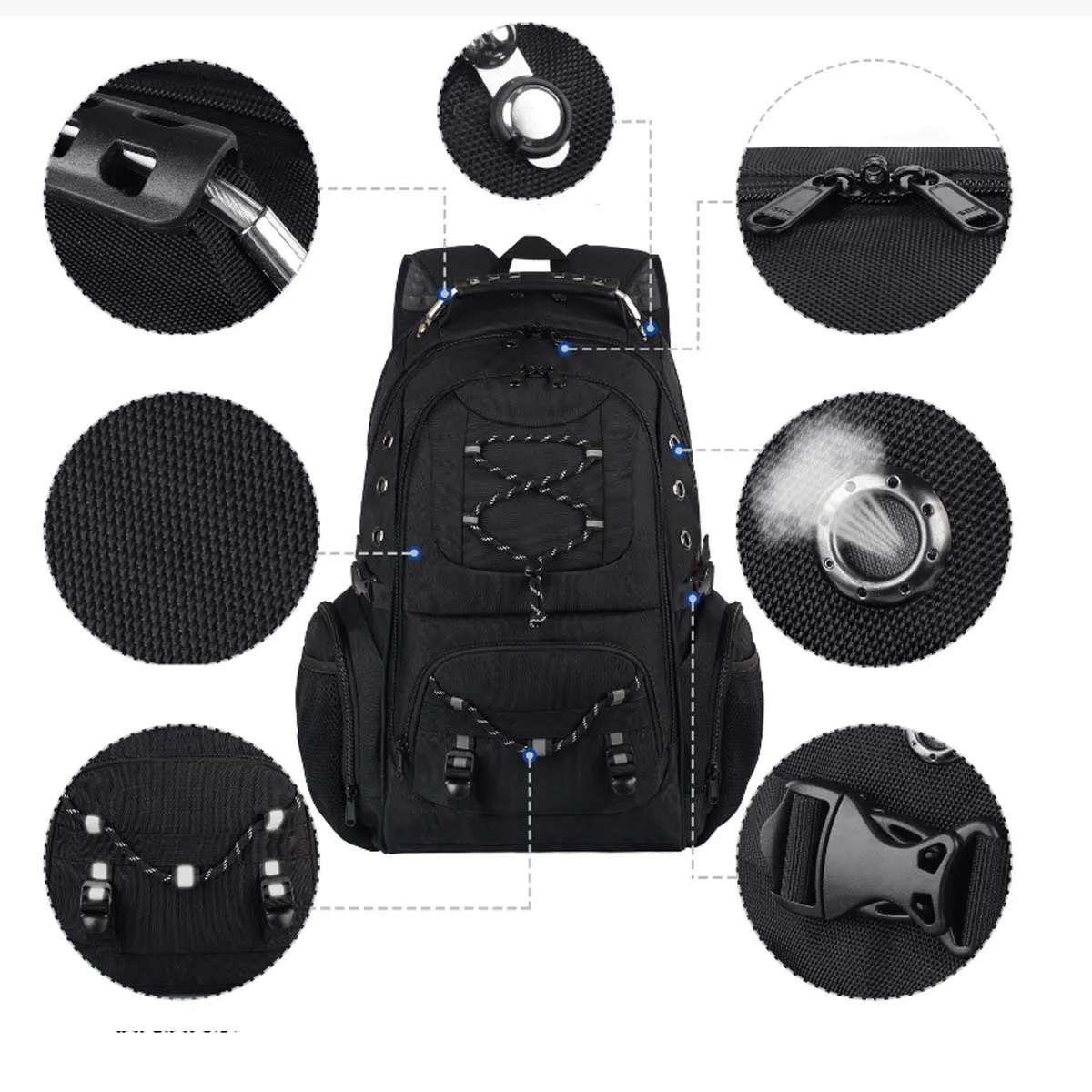 40L TSA Friendly Large Capacity Backpacks With USB Port 8