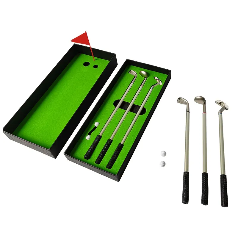 3Pcs Golf Clubs Ballpoint Pen Set Cool Stuff 5