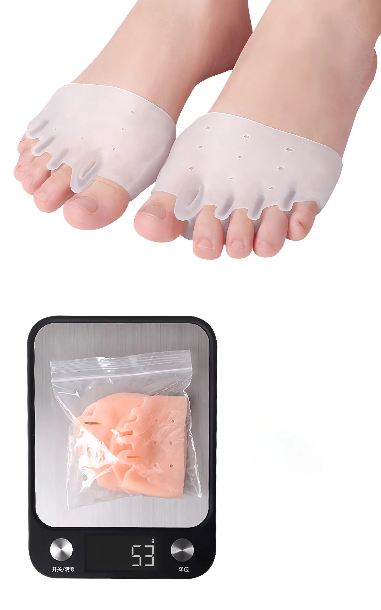 OEM Toe Spacers for Plantar Fasciitis - Non-Slip Bunion Relief Pads 1