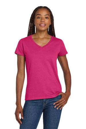 Gildan Women's Heavy Cotton 100% Cotton V-Neck T-Shirt. 5V00L 22
