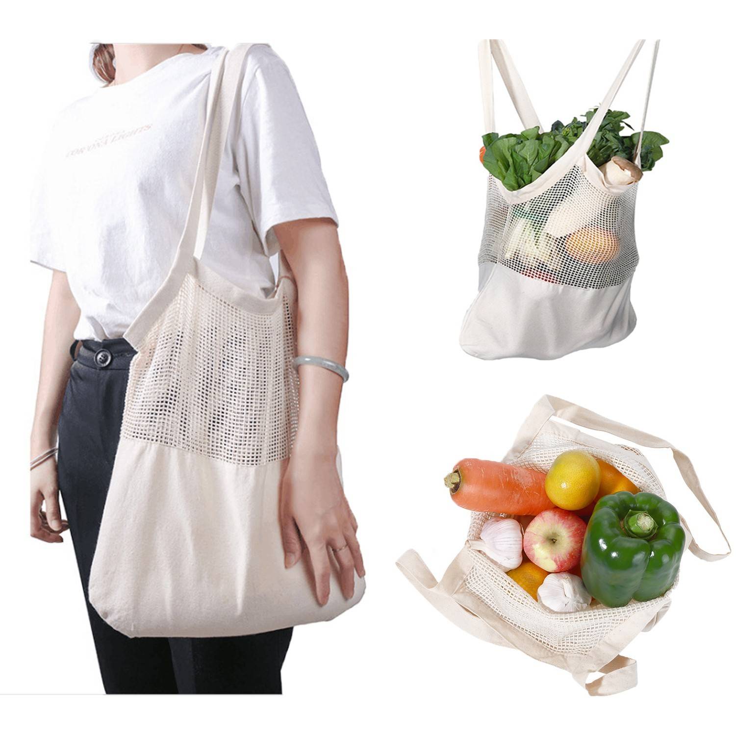 Reusable Cotton Grocery Bags 2