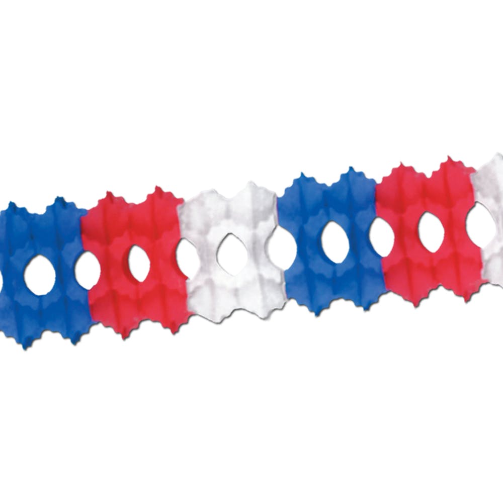 Patriotic Garlands - Red White Blue, custom team spirit item with logo imprint 3