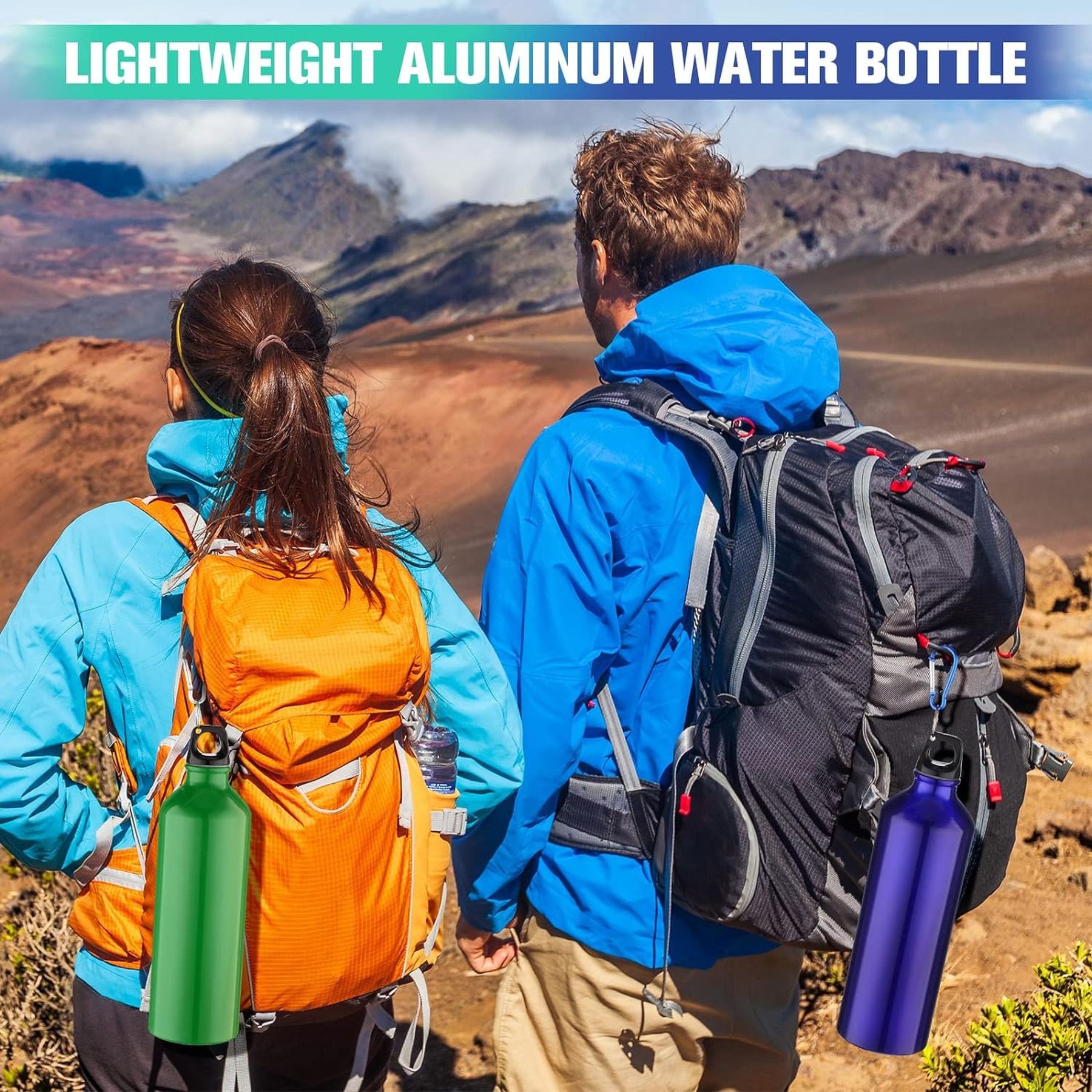 25Oz Leak Proof Traveler Reusable Aluminum Water Bottle, custom water bottle with logo imprint 12