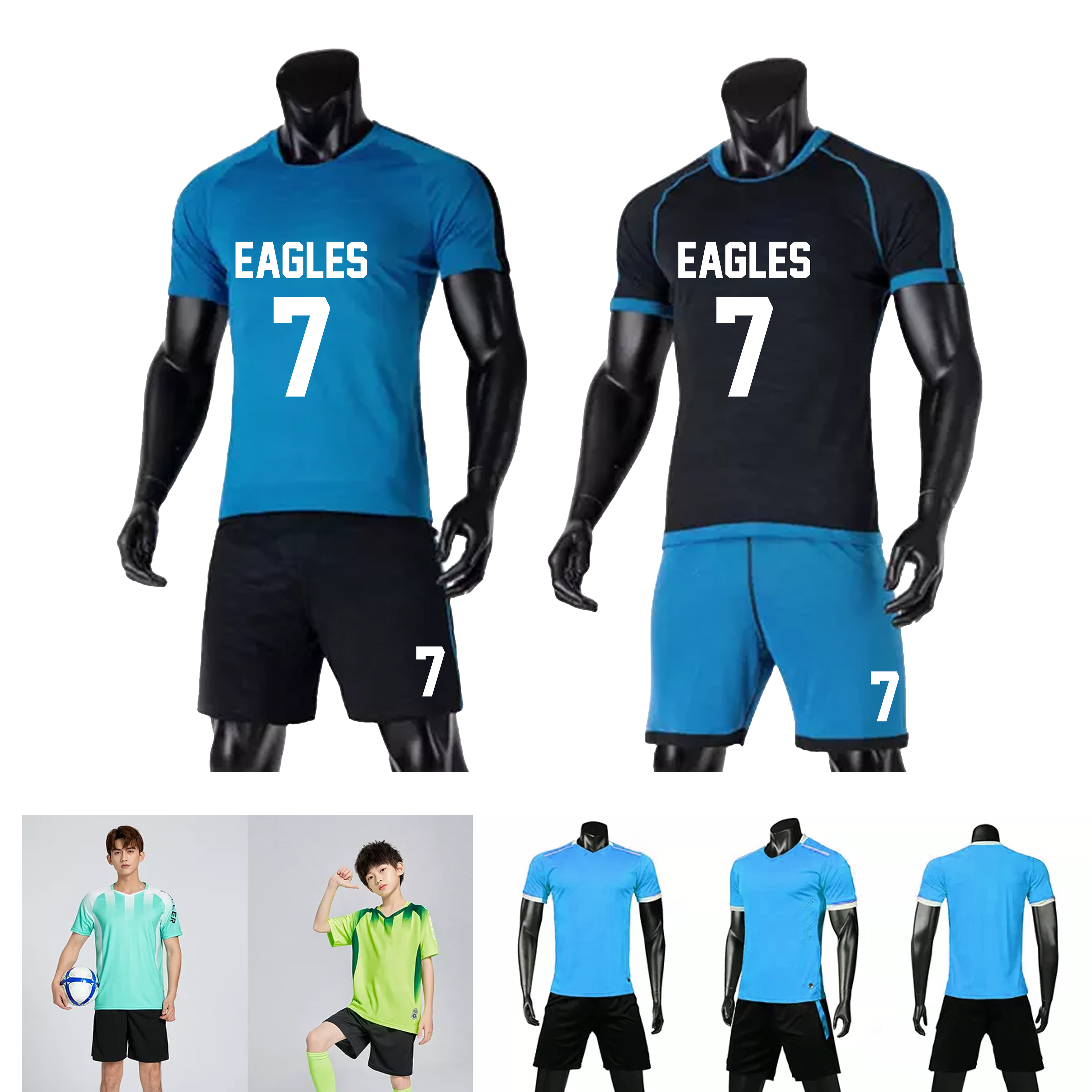 UPHILL™ Reversible Soccer Uniform - Jersey and Shorts 6