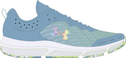 UA Assert 10 Girls' Running Shoes 7
