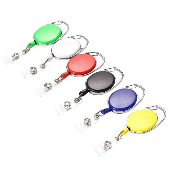 Retractable Badge Holder Keychain - 2-In-1 Clip Design 2