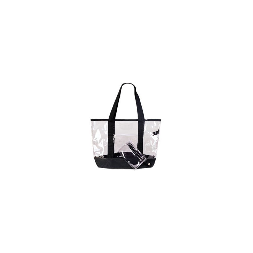 See-Through Tote Bags - Clear PVC Detachable Coin Purse 2