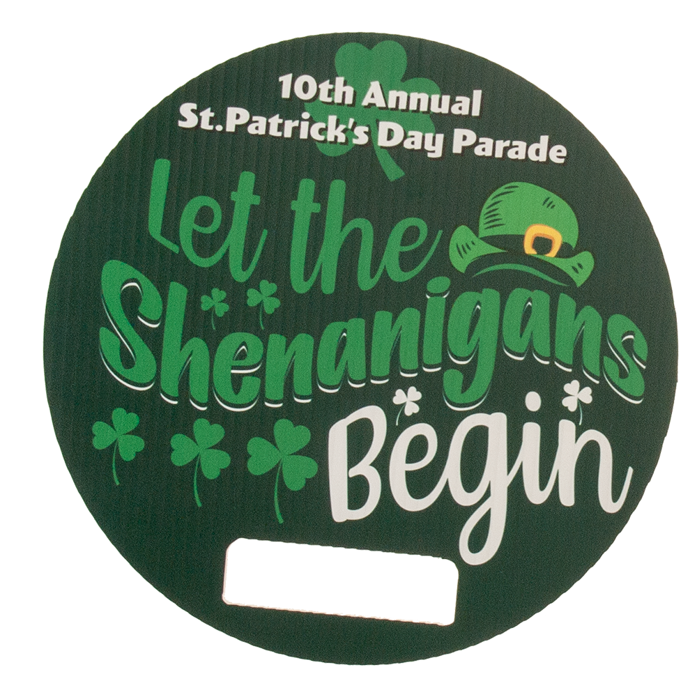 11 in Round Spirit Sign 1