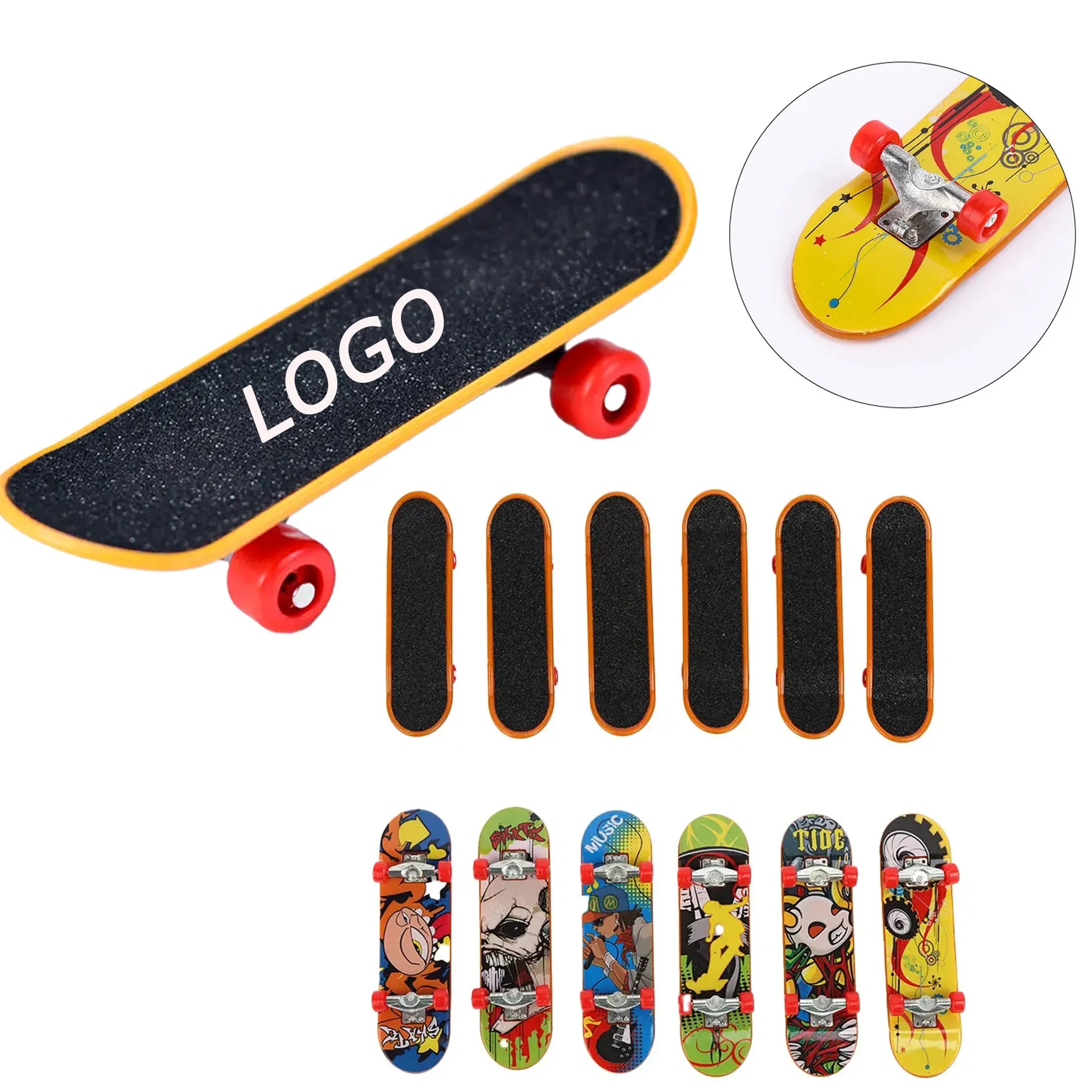 Funny Finger Technology Mini Fingerboard Alloy Skateboard 5
