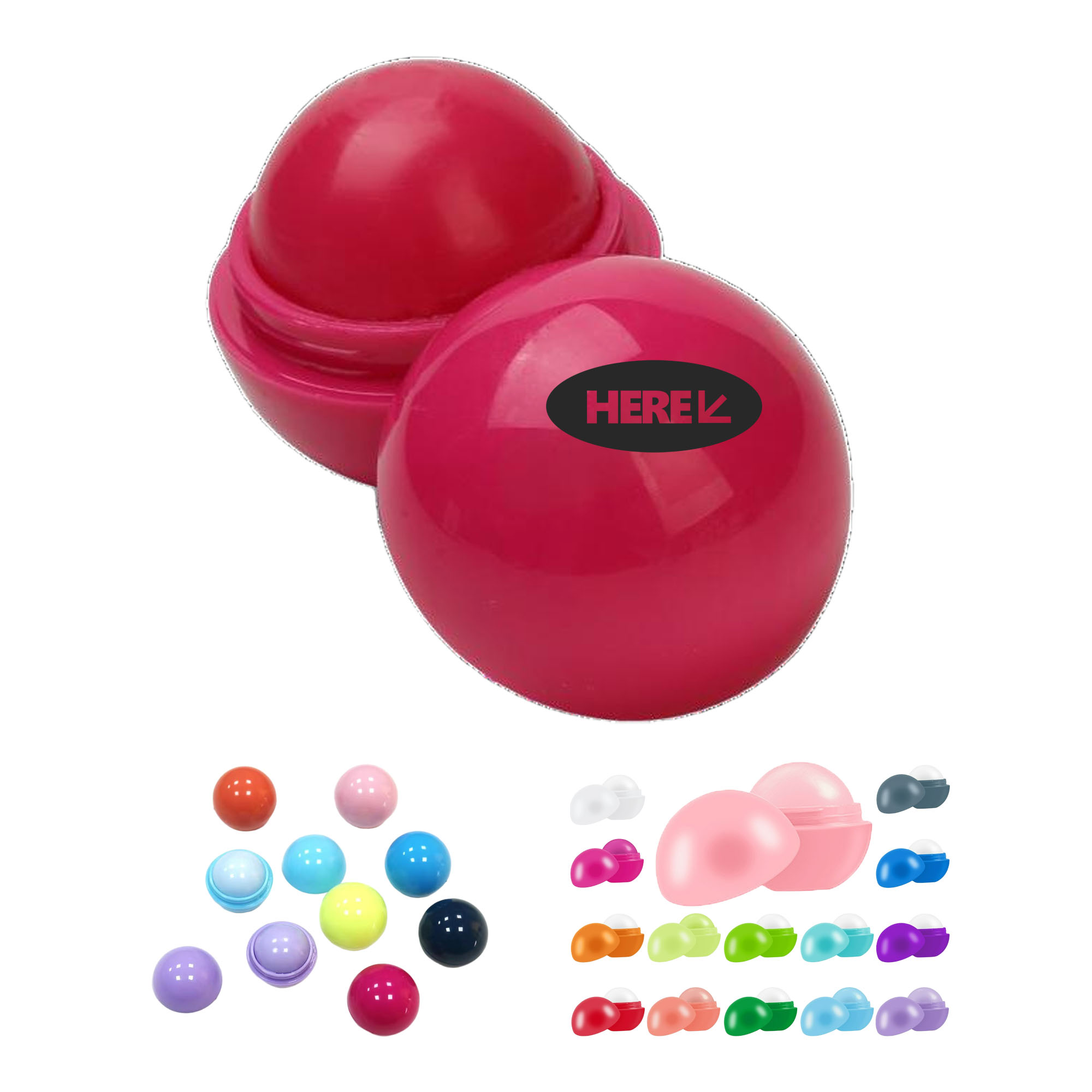 Round Scented Lip Balm Moisturizer 5