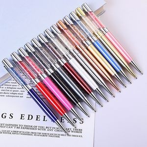 Plated Metal Color Pen With Crystal 33