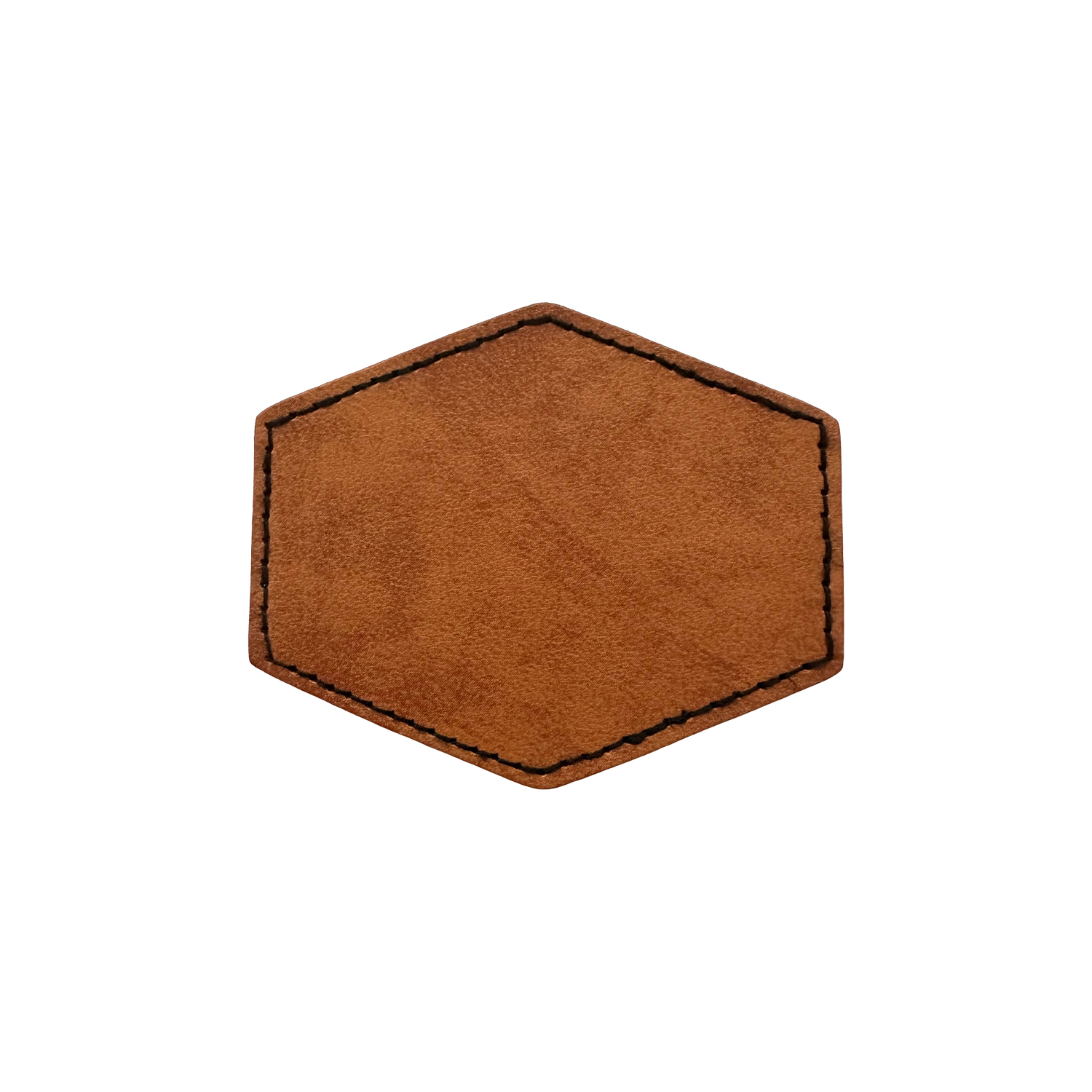 Hexagon Shape Leatherette Patch 5