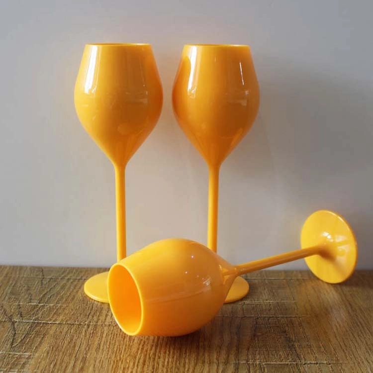 Unbreakable Plastic Cups Champagne flute Wine Glasses 6