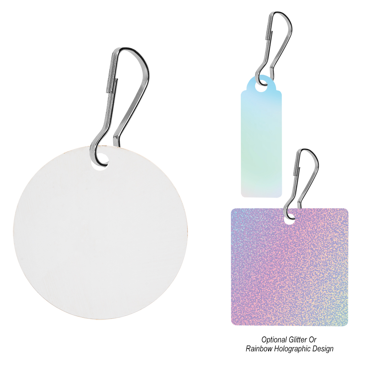 Acrylic Zipper Pull - Custom Shape 3" 3