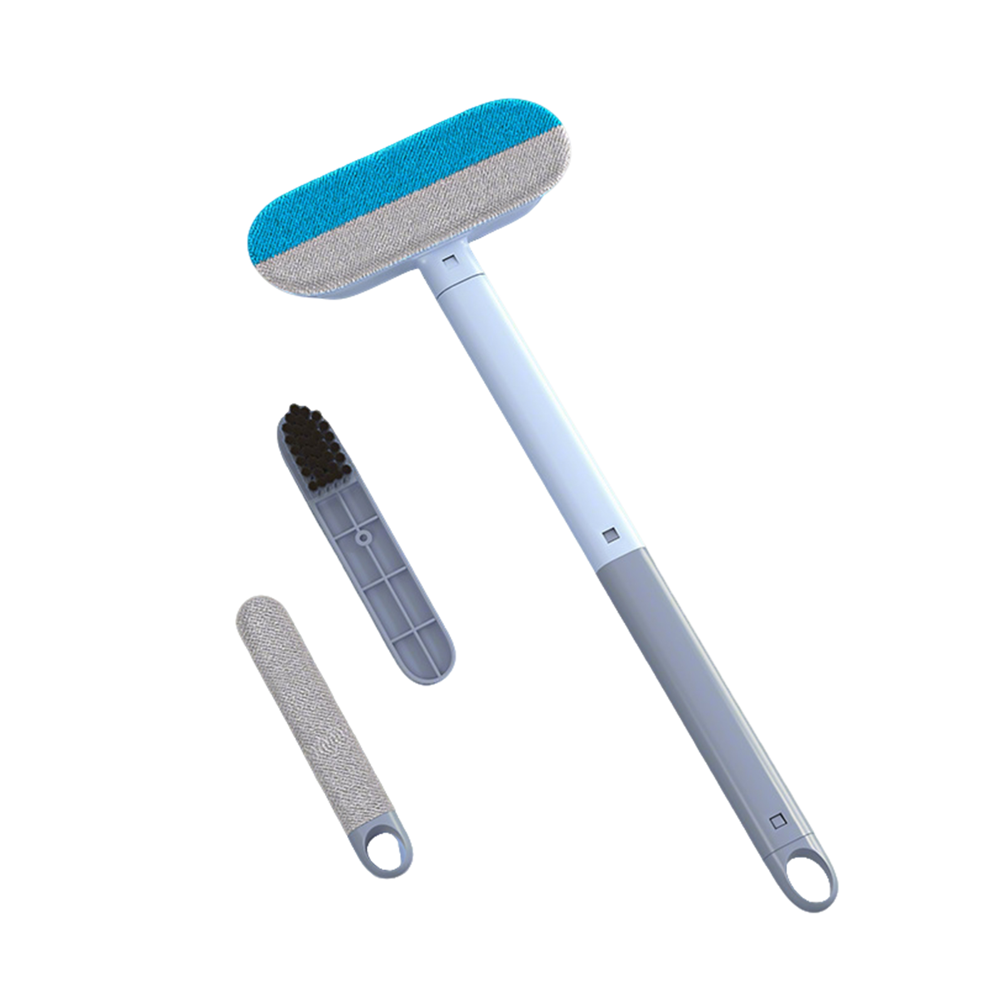 Polypropylene Cat Hair Remover Brush With Ergonomic Handle 17" X 7.1" 4