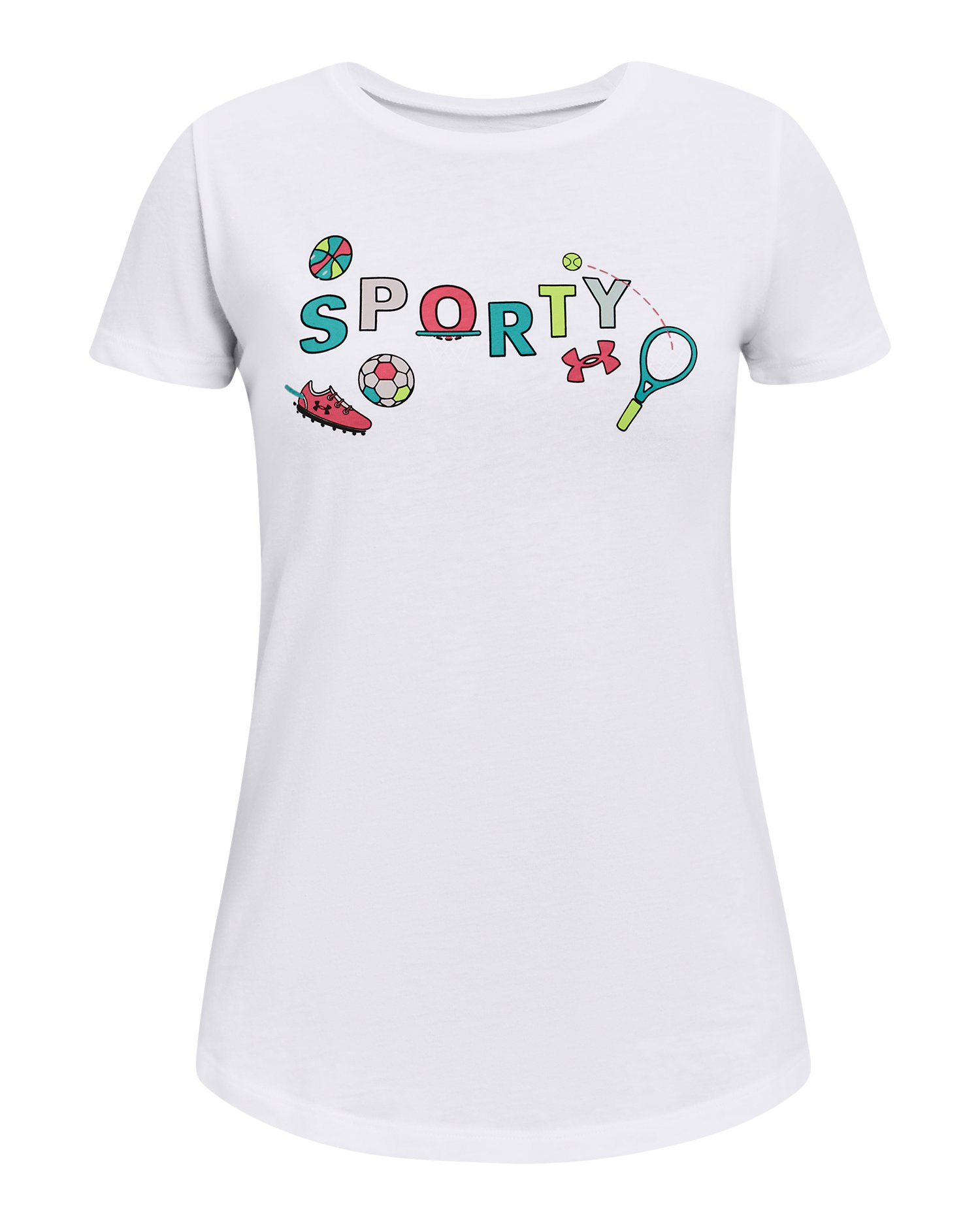 Girls' UA Sporty Short Sleeve  3