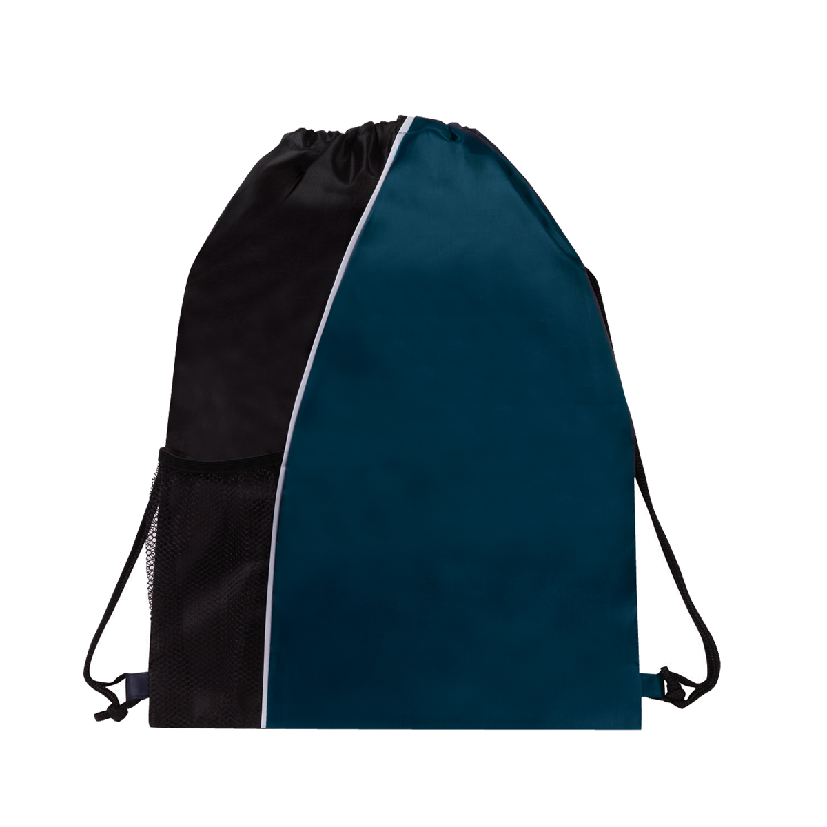 210D Drawstring Backpack with Front Elastic Mesh Pocket (Bag, Backpack) 14