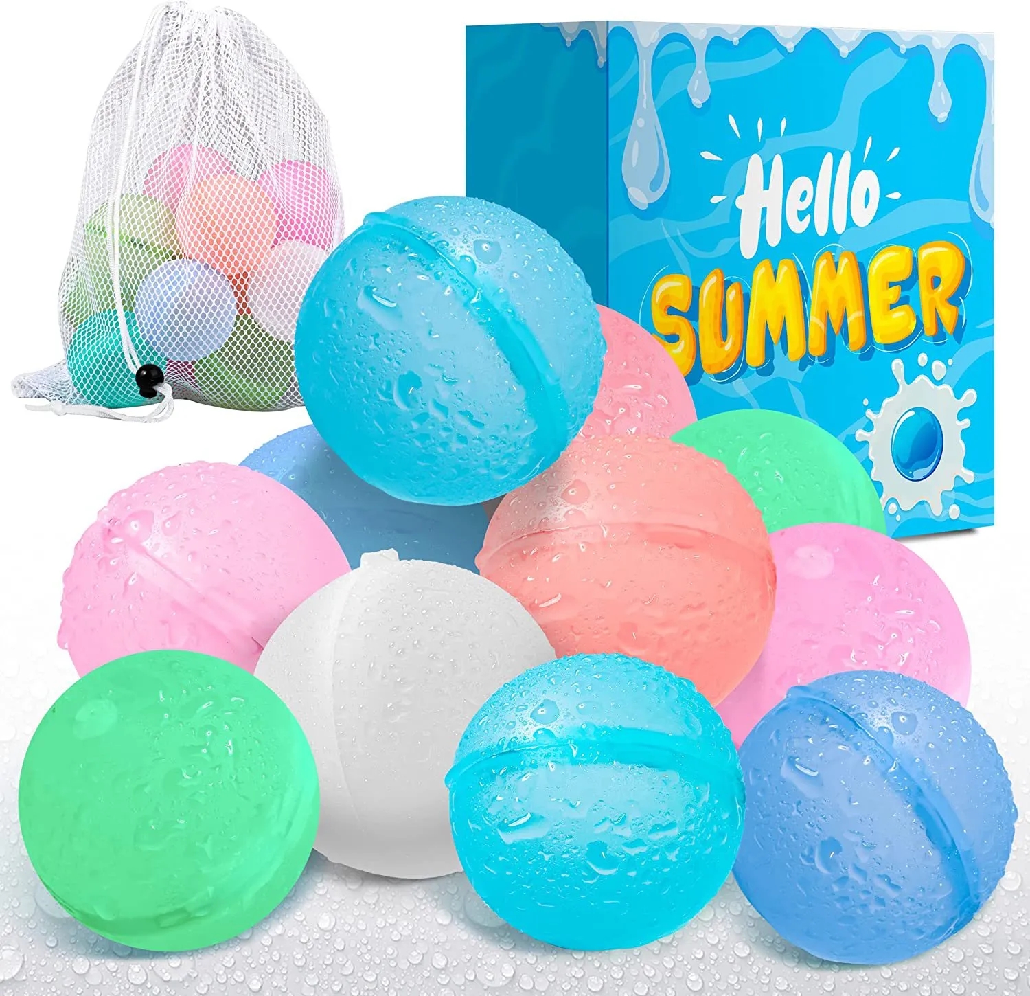 6pcs Magnetic Silicone Beach Water Balls 3