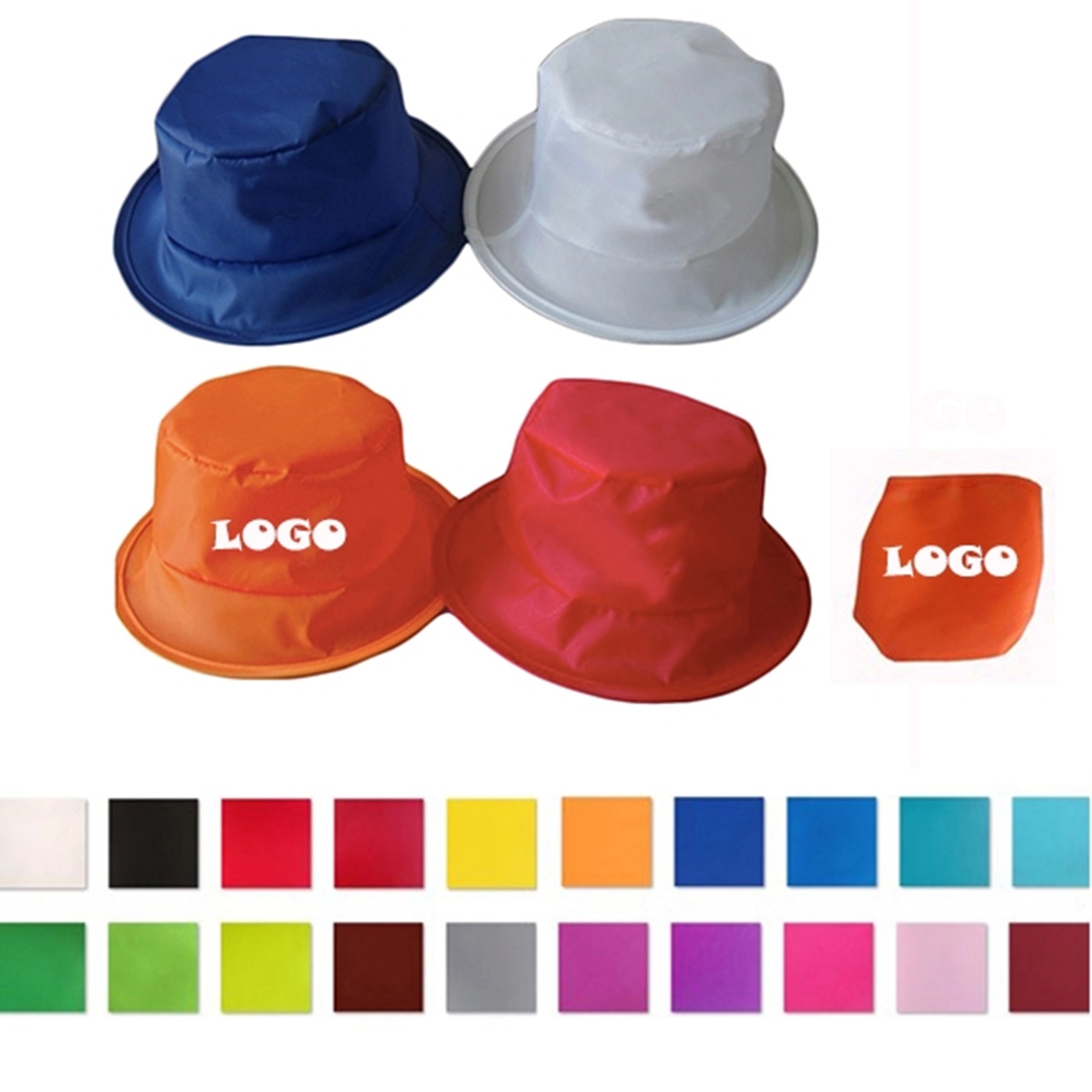 190T Polyester Foldable Fisherman Hat MOQ 200 3