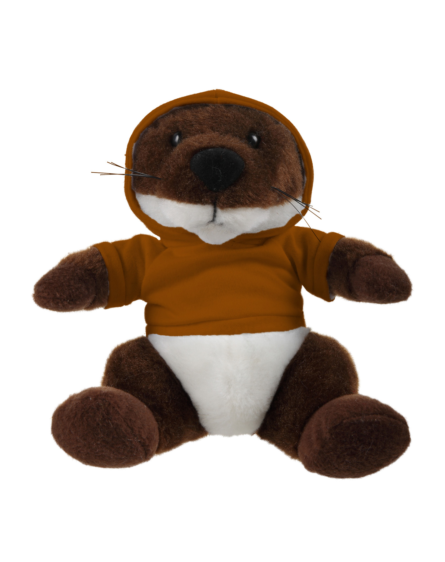 Soft Plush Stuffed Sitting Otter wearing a Hoodie 11