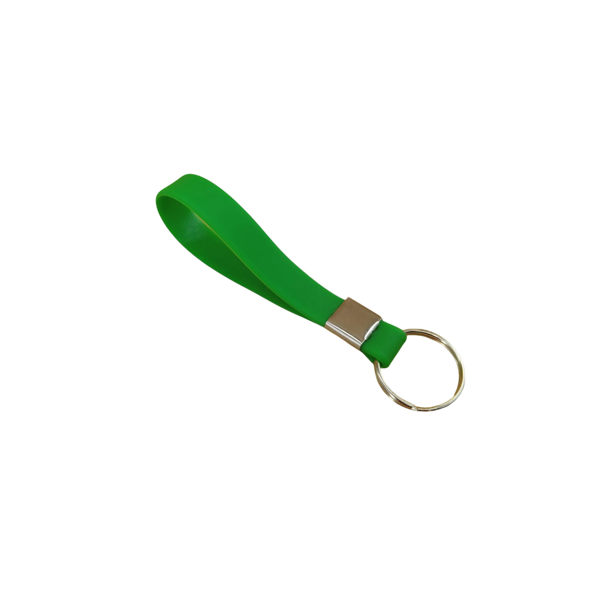 Silicone Loop Wrist Keychain With Metal Crimp 3