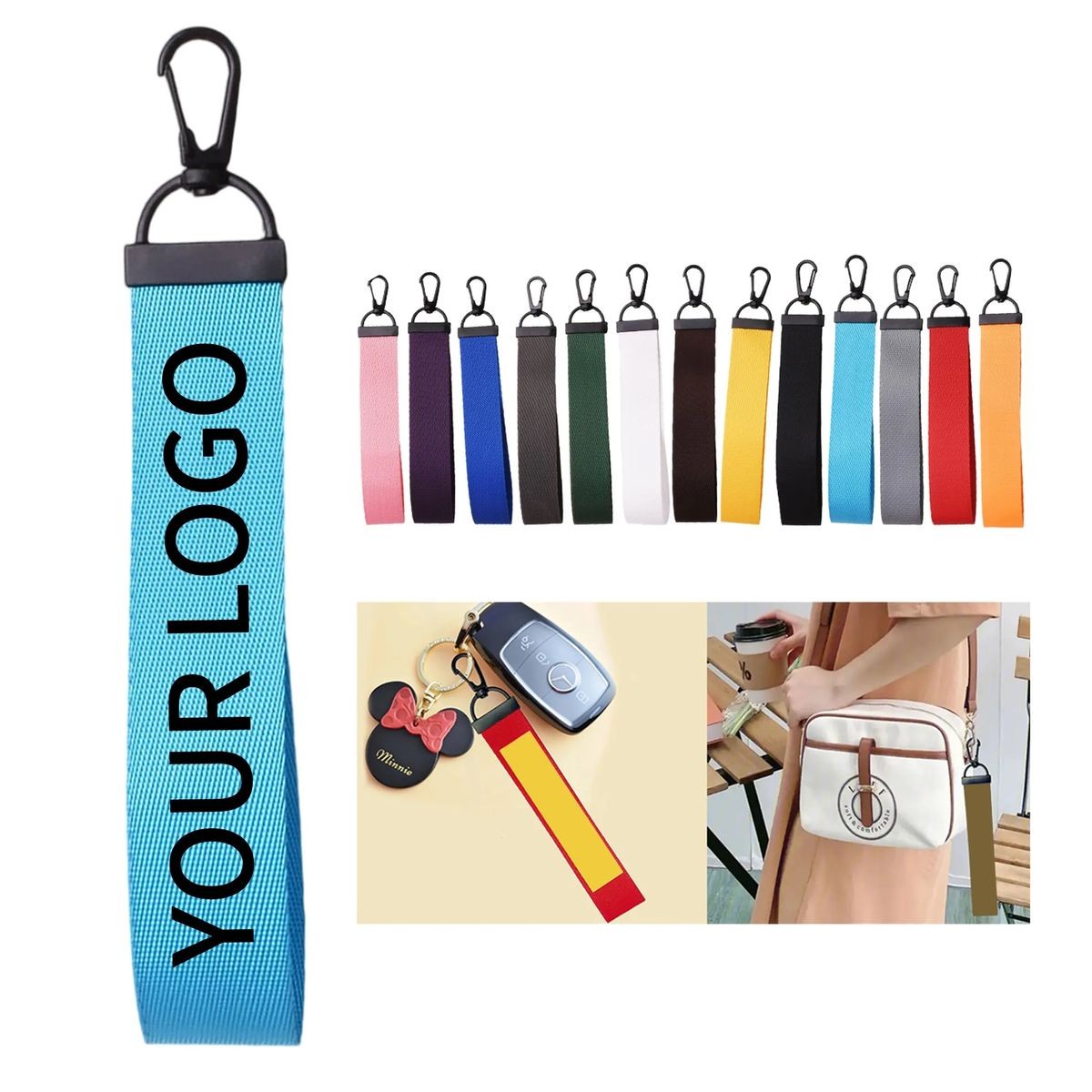 Flat Nylon Keychain for Giveaways 9