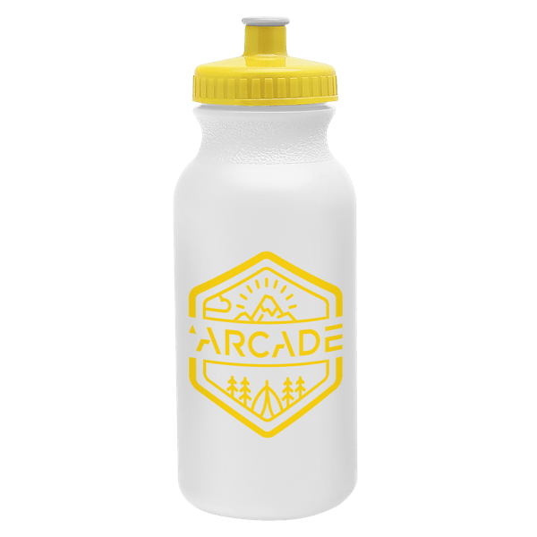 Circuit 20oz Bike Bottle - White w/Push-Pull Lid 80