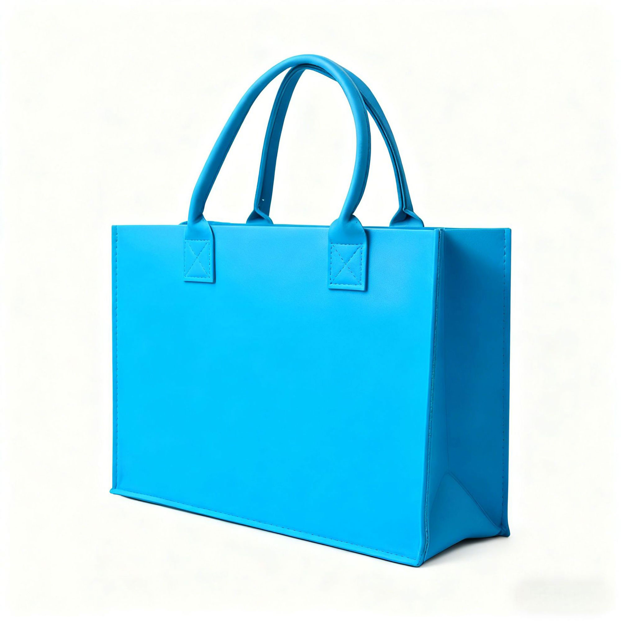 MOQ50 Reusable Portable Felt Grocery Tote Bag, custom tote bag with logo imprint 7