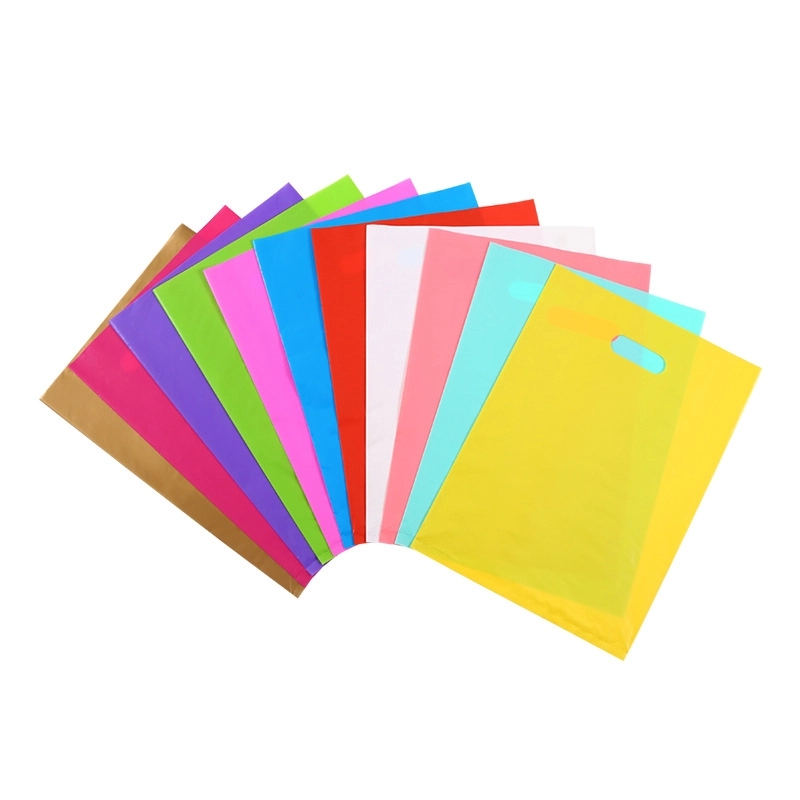 12''*15.8''Plastic Bags With Die Cut Handle 1