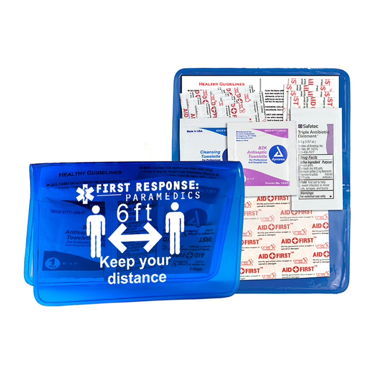 "HEAL-ON-THE-GO XL" 15 Piece Economy First Aid Kit in Colorful Vinyl Kit 11