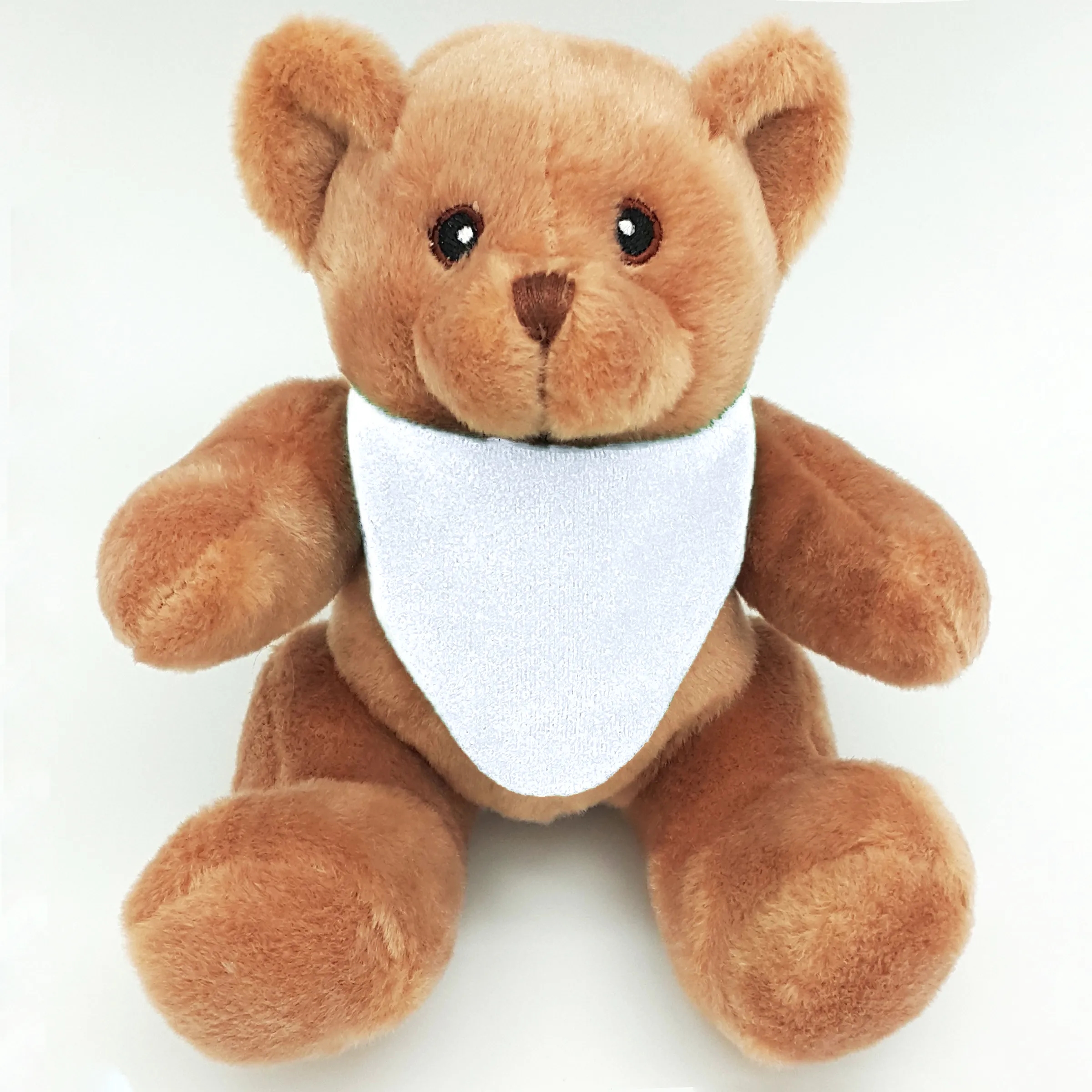 6" Beanie Brown Bear with Embroidered Eyes 5