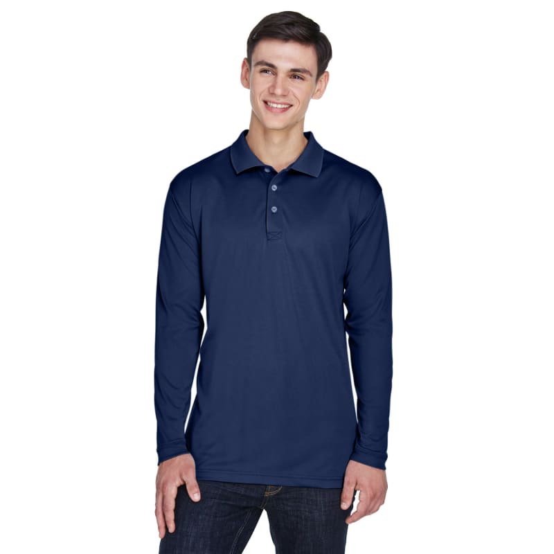 UltraClub Adult Cool & Dry Sport Long-Sleeve Polo 13