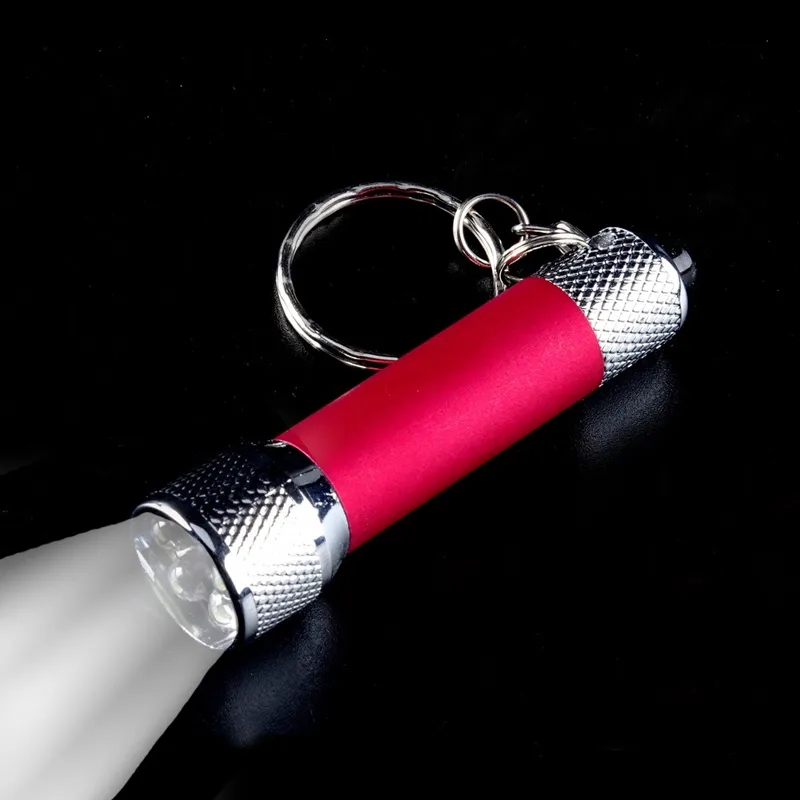 Rubber Finish 3 LED flashlight with Keyring 1