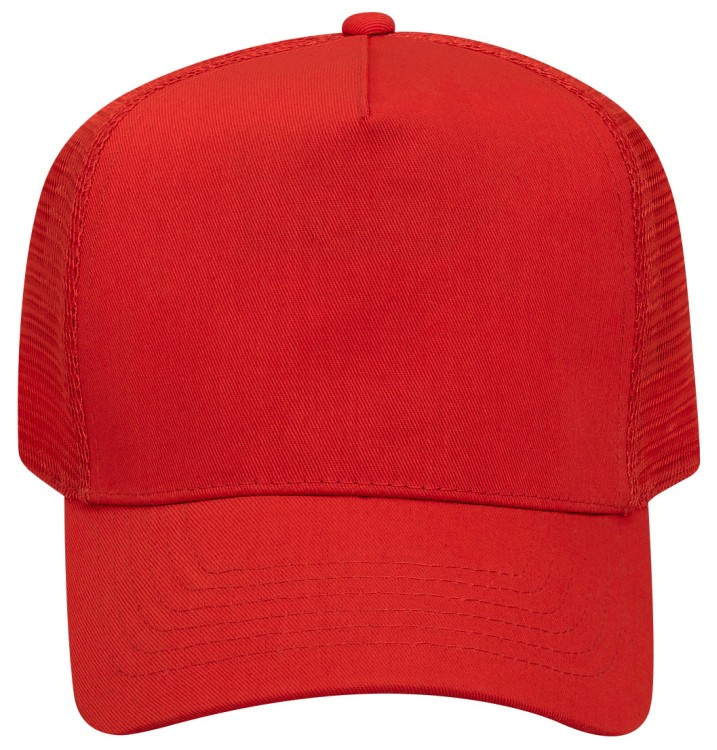 OTTO CAP® 5 Panel Mid Profile Mesh Back Trucker Hat 39