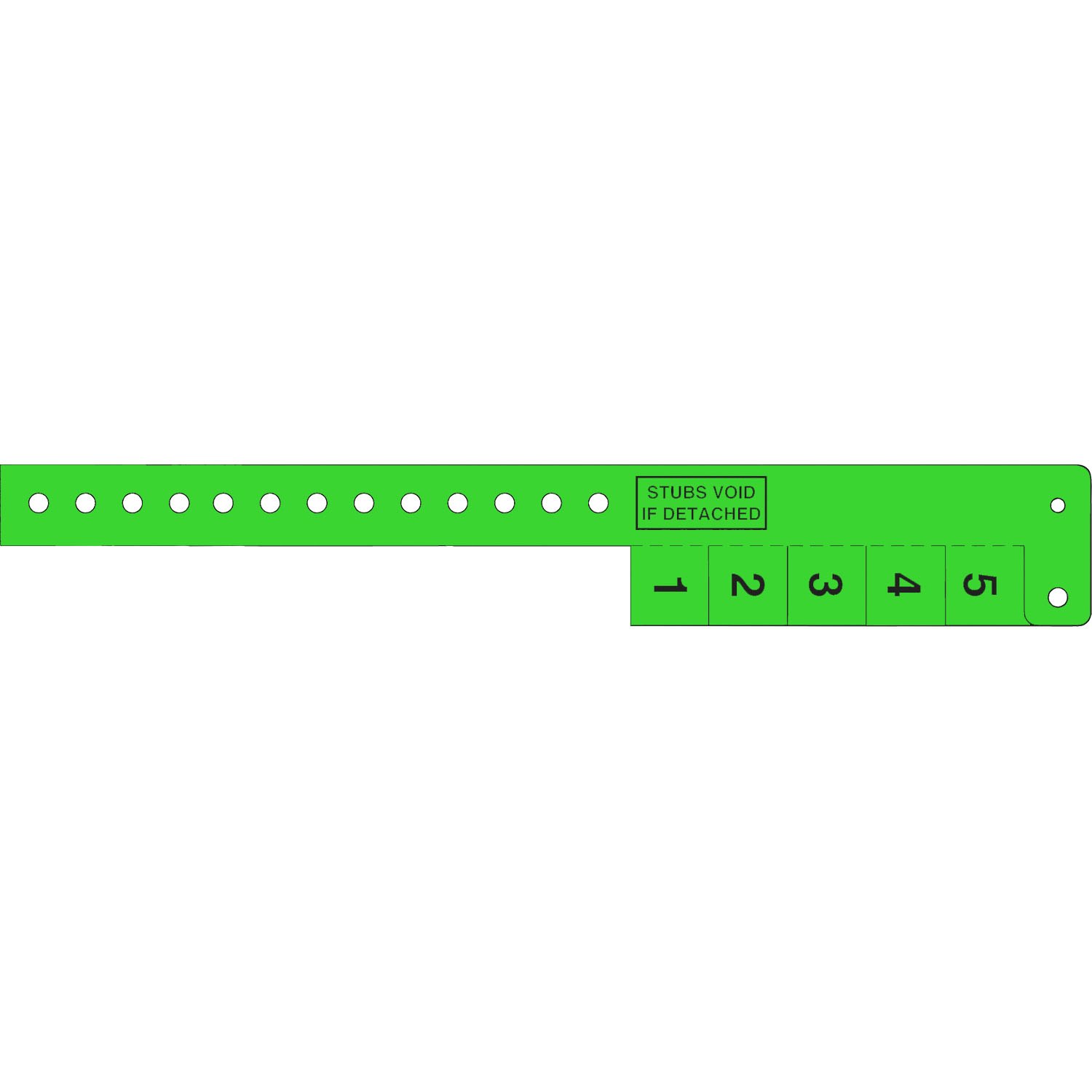 Multi-Tab Vinyl Wristband with 5 Tabs 4