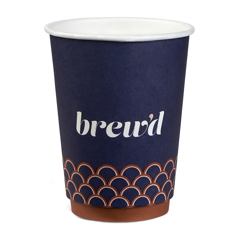 12 oz. Double-Wall Paper Hot Cup - Flexographic printed 2