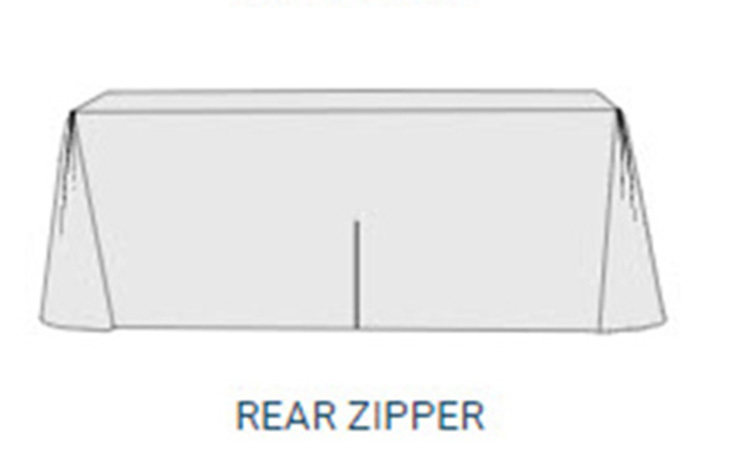 8ft Eco-Friendly Sustainable Fabric Non-Fitted Table Cover 4