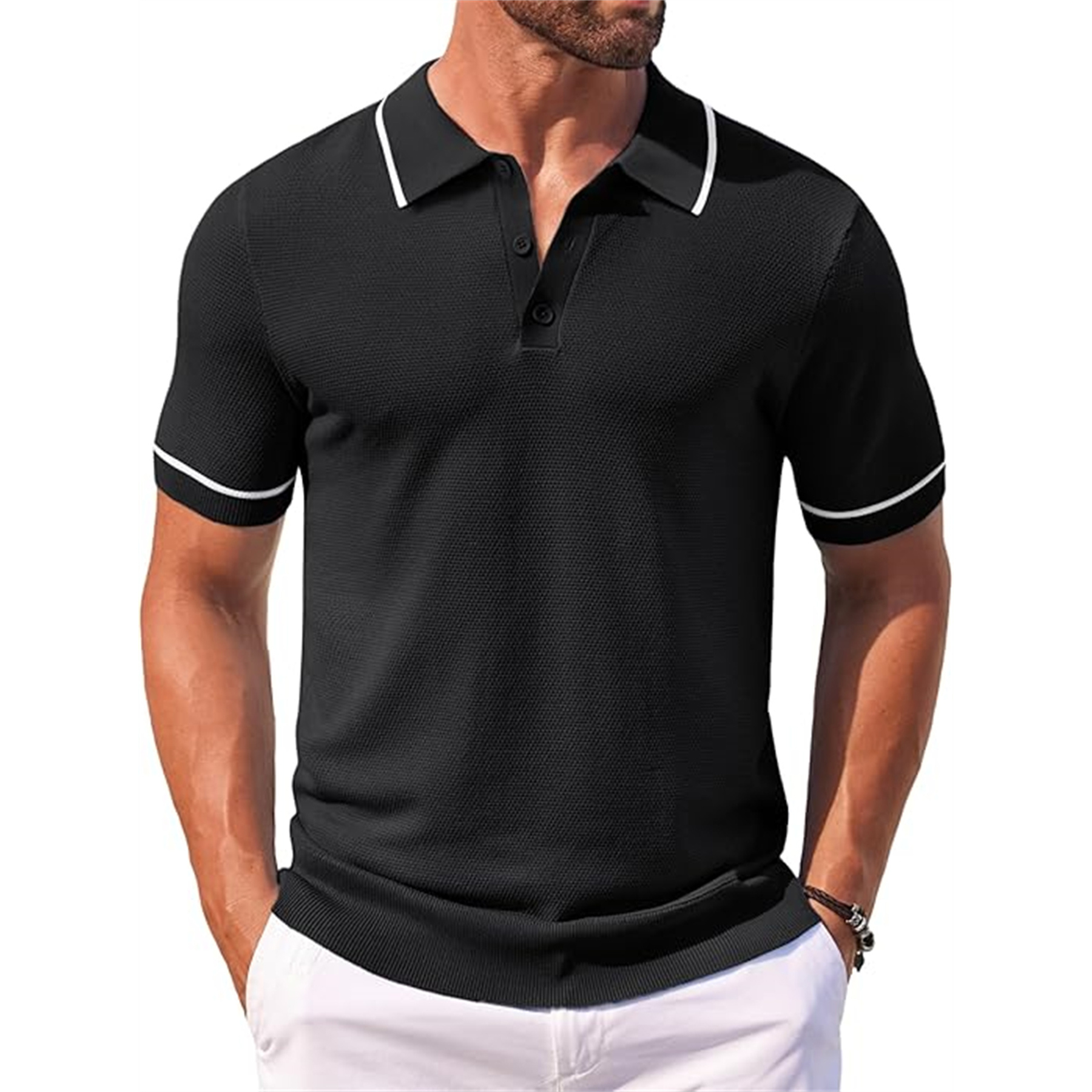 Men's Knit Golf Polo Shirt 16