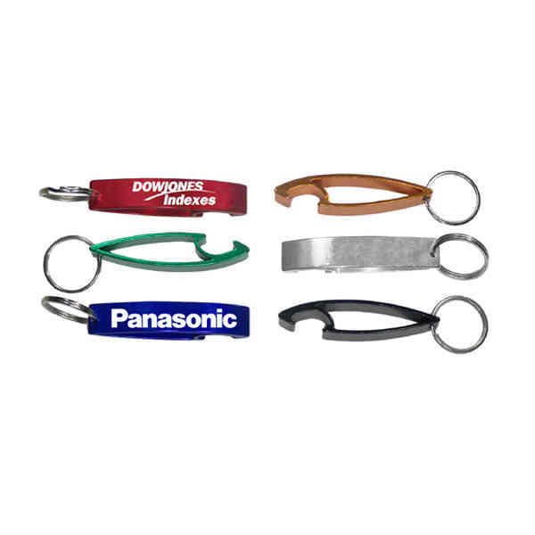 Eye shape bottle opener with key chain. 1