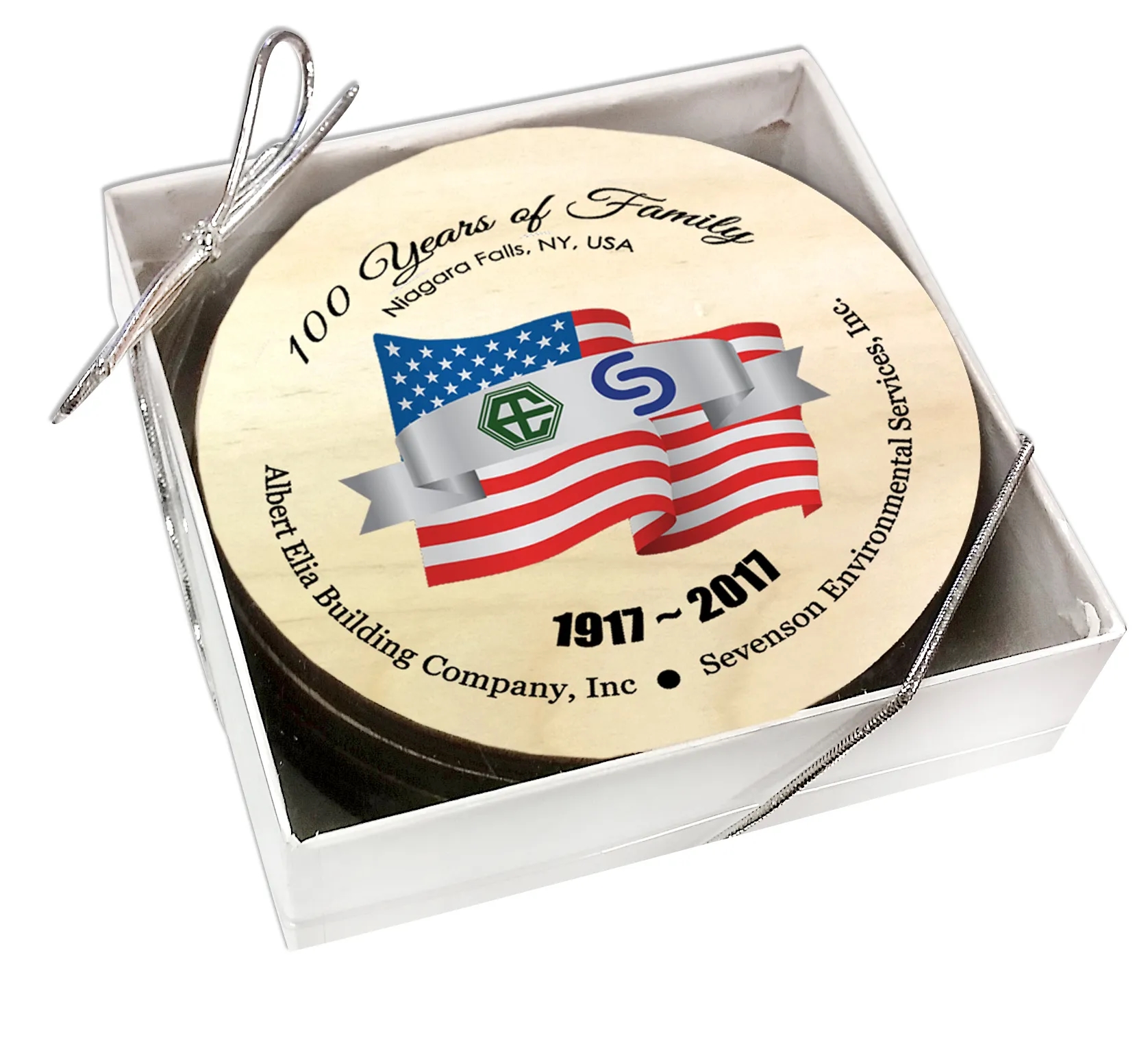 Ultra Vivid Birch Wood Coaster Set of 2 2