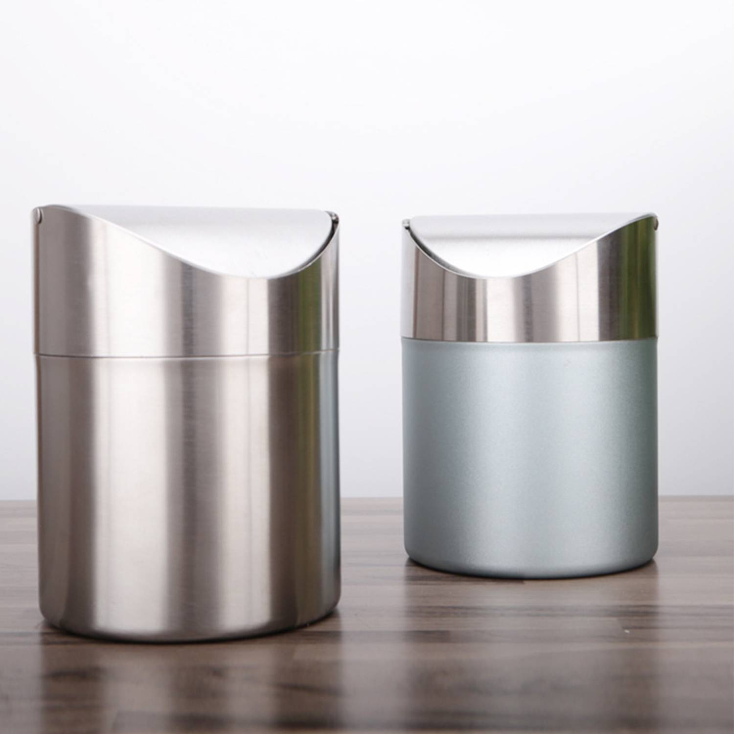 Stainless Steel Desktop Trash Can 6