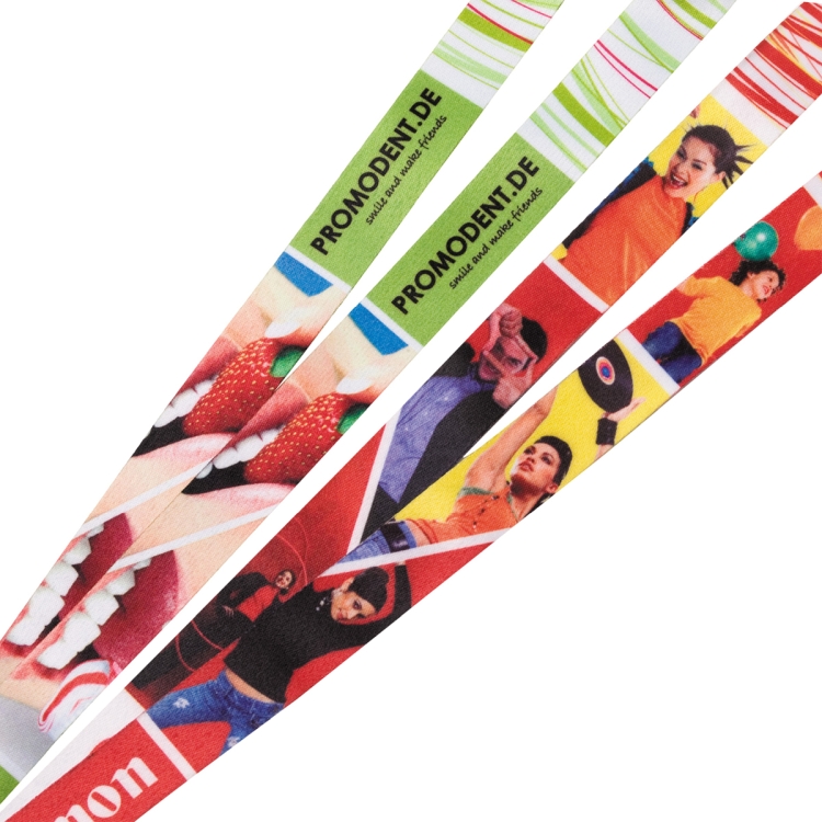 "OWEN" 3/4" Textured Polyester Multi-Color Sublimation Lanyard 1